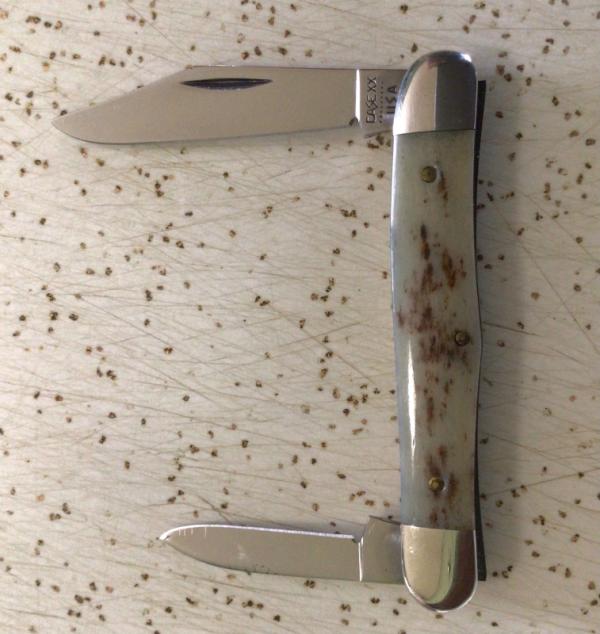 VINTAGE CASE XX 1981 A6208 “APPALOOSA “ HALF WHITTLER POCKET KNIFE VINTAGE CASE XX 1981 A6208 “APPALOOSA “ HALF WHITTLER POCKET KNIFE
