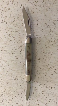 VINTAGE CASE XX 1981 A6208 “APPALOOSA “ HALF WHITTLER POCKET KNIFE VINTAGE CASE XX 1981 A6208 “APPALOOSA “ HALF WHITTLER POCKET KNIFE