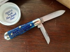 Great Eastern Cutlery Tidioute #062219 Pemberton, Dark Blue Jigged Bone Handle, New (GEC 06) 