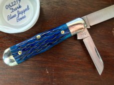 Great Eastern Cutlery Tidioute #062219 Pemberton, Dark Blue Jigged Bone Handle, New (GEC 06) 