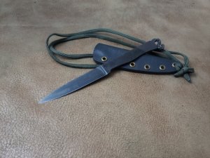 MMK&T hand forged minimalist neck knife