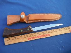 VINTAGE WESTERN S-W766 STAINLESS FILET FISHING KNIFE w/ original leather sheath. MADE IN THE USA!!!! VINTAGE WESTERN S-W766 STAINLESS FILET FISHING KNIFE w/ original leather sheath. MADE IN THE USA!!!!