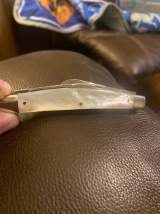 Vintage 70"S Kissing Crane Robi Klaas Solingen Germany Mother Of Pearl Congress With 4 Blades Rare