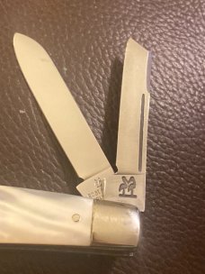 Vintage 70"S Kissing Crane Robi Klaas Solingen Germany Mother Of Pearl Congress With 4 Blades Rare