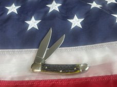 J A Henckels Copperhead Pocket Knife w Green Bone Handles +Black Shield -NOS J A Henckels Copperhead Pocket Knife w Green Bone Handles +Black Shield -NOS