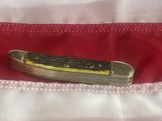 J A Henckels Copperhead Pocket Knife w Green Bone Handles +Black Shield -NOS J A Henckels Copperhead Pocket Knife w Green Bone Handles +Black Shield -NOS