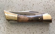 VINTAGE CASE XX 7197 1972 “CURLY MAPLE” “SHARK TOOTH” FOLDING LOCKBACK KNIFE/NOS/ “ BEAUTIFUL “