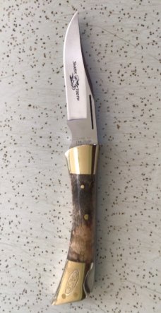 VINTAGE CASE XX 7197 1972 “CURLY MAPLE” “SHARK TOOTH” FOLDING LOCKBACK KNIFE/NOS/ “ BEAUTIFUL “