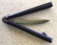 VINTAGE 1985 PACIFIC CUT CORP JAPAN “BALI SONG” INTERNATIONAL SERIES BUTTERFLY KNIFE/“SWEET PIECE” VINTAGE 1985 PACIFIC CUT CORP JAPAN “BALI SONG” INTERNATIONAL SERIES BUTTERFLY KNIFE/“SWEET PIECE”