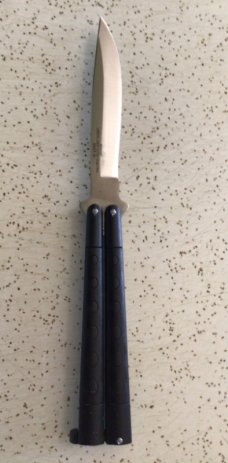 VINTAGE 1985 PACIFIC CUT CORP JAPAN “BALI SONG” INTERNATIONAL SERIES BUTTERFLY KNIFE/“SWEET PIECE” VINTAGE 1985 PACIFIC CUT CORP JAPAN “BALI SONG” INTERNATIONAL SERIES BUTTERFLY KNIFE/“SWEET PIECE”