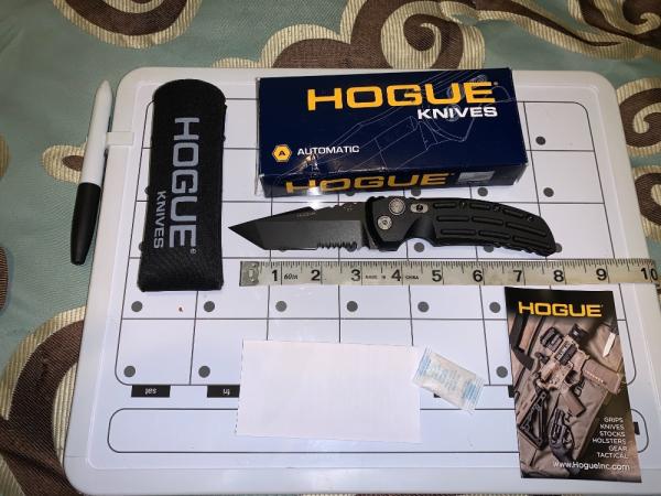 Hogue EX-A01 Automatic Tactical Folding Serrated TANTO BLADE Knife MSRP $279