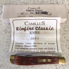 VINTAGE CAMILLUS USA 1993 “RIMFIRE CLASSIC” 22LR2 with .22 LONG RIFLE BULLET SHIELD/NOS/SWEET PIECE VINTAGE CAMILLUS USA 1993 “RIMFIRE CLASSIC” 22LR2 with .22 LONG RIFLE BULLET SHIELD/NOS/SWEET PIECE