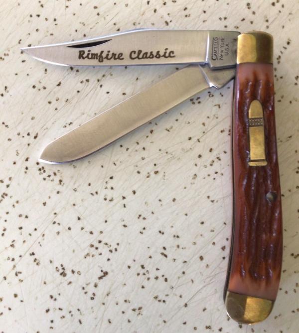 VINTAGE CAMILLUS USA 1993 “RIMFIRE CLASSIC” 22LR2 with .22 LONG RIFLE BULLET SHIELD/NOS/SWEET PIECE VINTAGE CAMILLUS USA 1993 “RIMFIRE CLASSIC” 22LR2 with .22 LONG RIFLE BULLET SHIELD/NOS/SWEET PIECE
