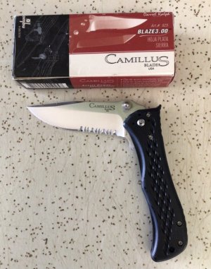 VINTAGE CAMILLUS BLAZE 3.00 “ASSISTED” LINER LOCK POCKET KNIFE/DARRELL RALPH DESIGN/ SWEET 