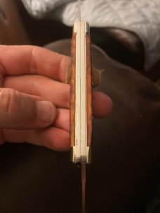 1978 Robi Klaas Kissing Crane Solingen Germanr 1749XVlll Red Bone Congress With 4 Blades & Sheild 1978 Robi Klaas Kissing Crane Solingen Germanr 1749XVlll Red Bone Congress With 4 Blades & Sheild