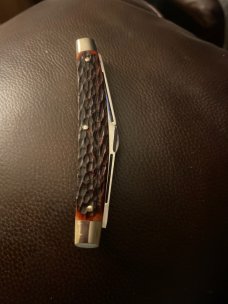 1978 Robi Klaas Kissing Crane Solingen Germanr 1749XVlll Red Bone Congress With 4 Blades & Sheild 1978 Robi Klaas Kissing Crane Solingen Germanr 1749XVlll Red Bone Congress With 4 Blades & Sheild