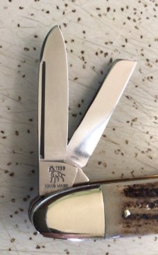 VINTAGE STAG BULLDOG BRAND HAMMER FORGED GERMANY 1998 ANGLO SAXON WHITTLER “NEW ORLEANS KNIFE”/MINT VINTAGE STAG BULLDOG BRAND HAMMER FORGED GERMANY 1998 ANGLO SAXON WHITTLER “NEW ORLEANS KNIFE”/MINT