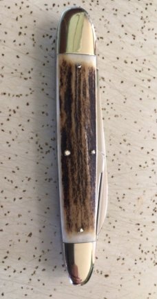 VINTAGE STAG BULLDOG BRAND HAMMER FORGED GERMANY 1998 ANGLO SAXON WHITTLER “NEW ORLEANS KNIFE”/MINT VINTAGE STAG BULLDOG BRAND HAMMER FORGED GERMANY 1998 ANGLO SAXON WHITTLER “NEW ORLEANS KNIFE”/MINT