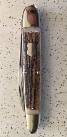 VINTAGE STAG BULLDOG BRAND HAMMER FORGED GERMANY 1998 ANGLO SAXON WHITTLER “NEW ORLEANS KNIFE”/MINT VINTAGE STAG BULLDOG BRAND HAMMER FORGED GERMANY 1998 ANGLO SAXON WHITTLER “NEW ORLEANS KNIFE”/MINT