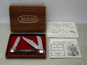 SW CUT USA (Schrade) JB1 Jim Bowie Comm. Lmtd. Edition Delrin Stockman Knife in Box