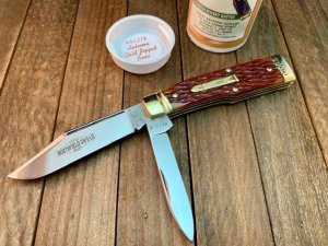 Great Eastern Cutlery Northfield Buffalo Jack 44 Autumn Gold Jigged Bone BD30