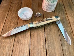 Great Eastern Cutlery Northfield BJM Moose 66 Pattern Genuine Stag BD17