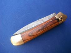 Beautiful Damascus Automatic Knife. Excellent condition, beautiful scales! Striking Damascus pattern Beautiful Damascus Automatic Knife. Excellent condition, beautiful scales! Striking Damascus pattern