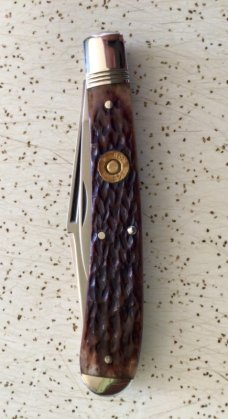 VINTAGE BONE CAMILLUS USA CLASSIC CARTRIDGE CCC-4 .257 ROBERTS KNIFE/NOS/“LARGE VERY SWEET PIECE” VINTAGE BONE CAMILLUS USA CLASSIC CARTRIDGE CCC-4 .257 ROBERTS KNIFE/NOS/“LARGE VERY SWEET PIECE”