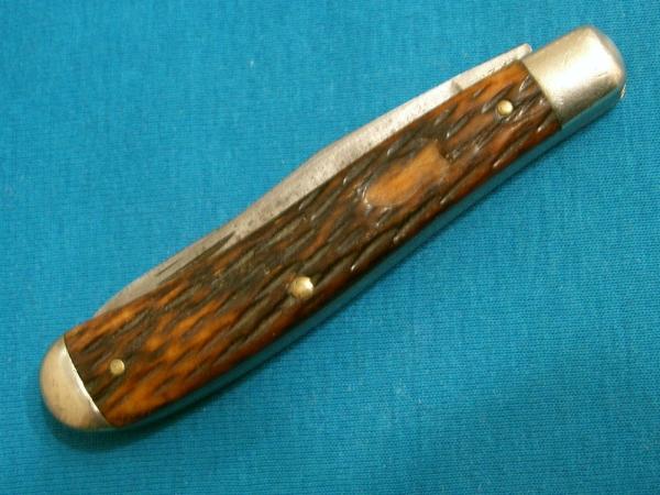 VINTAGE 293 SCHRADE WALDEN USA JIGGED BONE TRAPPER FOLDING POCKET KNIFE KNIVES OLD VINTAGE 293 SCHRADE WALDEN USA JIGGED BONE TRAPPER FOLDING POCKET KNIFE KNIVES OLD