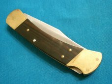VINTAGE 70'S 2 DOT BUCK 110 USA LOCKBACK FOLDING HUNTER HUNTING SKINNING POCKET KNIFE KNIVES