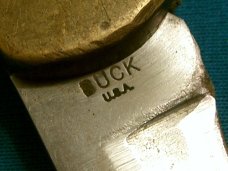 VINTAGE 1960'S 2 LINE 3 PIN INVERTED STAMP 110 BUCK USA LOCKBACK FOLDING HUNTER POCKET KNIFE KNIVES VINTAGE 1960'S 2 LINE 3 PIN INVERTED STAMP 110 BUCK USA LOCKBACK FOLDING HUNTER POCKET KNIFE KNIVES