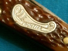 VINTAGE FRONTIER 4221 IMPERIAL USA TRAPPER FOLDING POCKET KNIFE KNIVES OLD