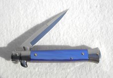 NEW 9" FRANK BELTRAME ACRYLIC BLUE PEARL ITALIAN STILETTO  