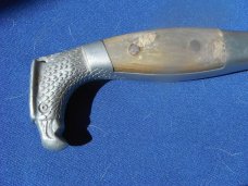 Vintage Large Mexican Bowie Fighting Knife 14" Long With Leather Sheath. Super Sharp!!!
