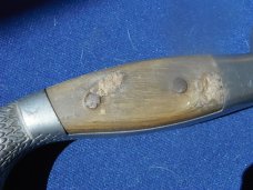 Vintage Large Mexican Bowie Fighting Knife 14" Long With Leather Sheath. Super Sharp!!!