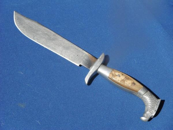 Vintage Large Mexican Bowie Fighting Knife 14" Long With Leather Sheath. Super Sharp!!! Vintage Large Mexican Bowie Fighting Knife 14" Long With Leather Sheath. Super Sharp!!!