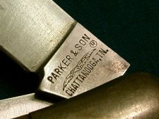 VINTAGE STAG PARKER & SON EAGLE BRAND M-1500 JAPAN RAZOR TEXAS TRAPPER FOLDING POCKET KNIFE KNIVES