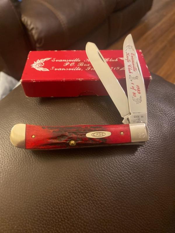 1989 Case XX •SS USA 5254 SS Goregous Fat & Gnayl Super Red Stag Trapper Ltd #20 Of 80 Evansville IN 1989 Case XX •SS USA 5254 SS Goregous Fat & Gnayl Super Red Stag Trapper Ltd #20 Of 80 Evansville IN