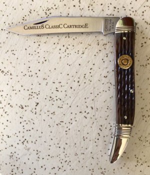 VINTAGE BONE CAMILLUS USA CLASSIC CARTRIDGE CCC-3 7mm MAUSER/NOS/“ MINT to THE BONE  “
