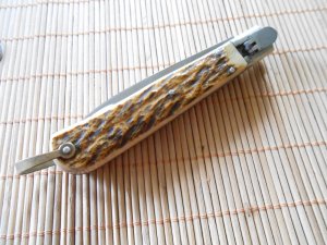 INOX Auto Knife-Bone Handles-Broken Spring
