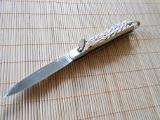 INOX Auto Knife-Bone Handles-Broken Spring