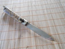 INOX Auto Knife-Bone Handles-Broken Spring