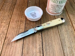 Great Eastern Cutlery Northfield Pemberton Smooth White Bone 1 Blade BD48