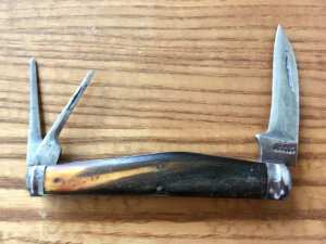 Antique W (crown) R Alsop Patent English Whittler Knife Likely Wade & Butcher or Rodgers