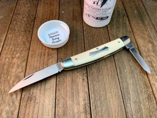 Great Eastern Cutlery Tidioute 62 Easy Pocket Congress Unicorn Ivory Acylic BD52 Great Eastern Cutlery Tidioute 62 Easy Pocket Congress Unicorn Ivory Acylic BD52