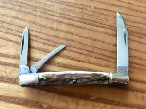 Adler MFTR Small Congess Whittler Stag Handle Knife