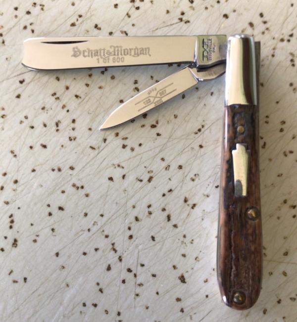 SCHATT & MORGAN QUEEN CUT CO 2008 “MASTADON IVORY” RAZOR/MINI BARLOW POCKET KNIFE/1 of 600/SWEET PC SCHATT & MORGAN QUEEN CUT CO 2008 “MASTADON IVORY” RAZOR/MINI BARLOW POCKET KNIFE/1 of 600/SWEET PC