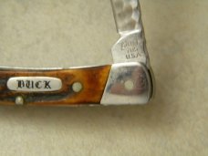 Buck 705 USA Custom Made by G. Thomas Gulick 12-25-1981 Amigo Stag Folding Knife in Box Buck 705 USA Custom Made by G. Thomas Gulick 12-25-1981 Amigo Stag Folding Knife in Box