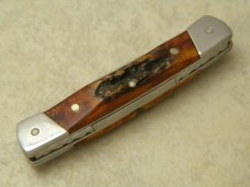 Buck 705 USA Custom Made by G. Thomas Gulick 12-25-1981 Amigo Stag Folding Knife in Box Buck 705 USA Custom Made by G. Thomas Gulick 12-25-1981 Amigo Stag Folding Knife in Box