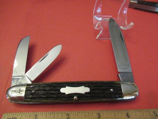 Excelsior Knife Co. Green Bone Anglo Saxon Whittler 